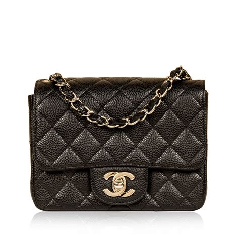 chanel classic mini square flap bag caviar|CHANEL Caviar Mini Square Flap Black .